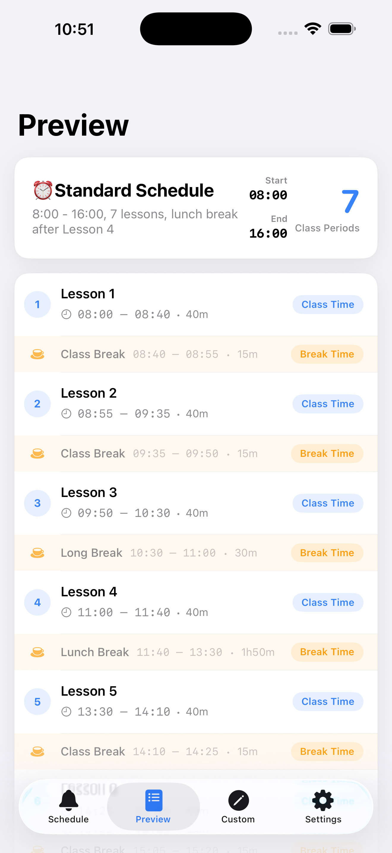 SchoolBell App Screenshot 3